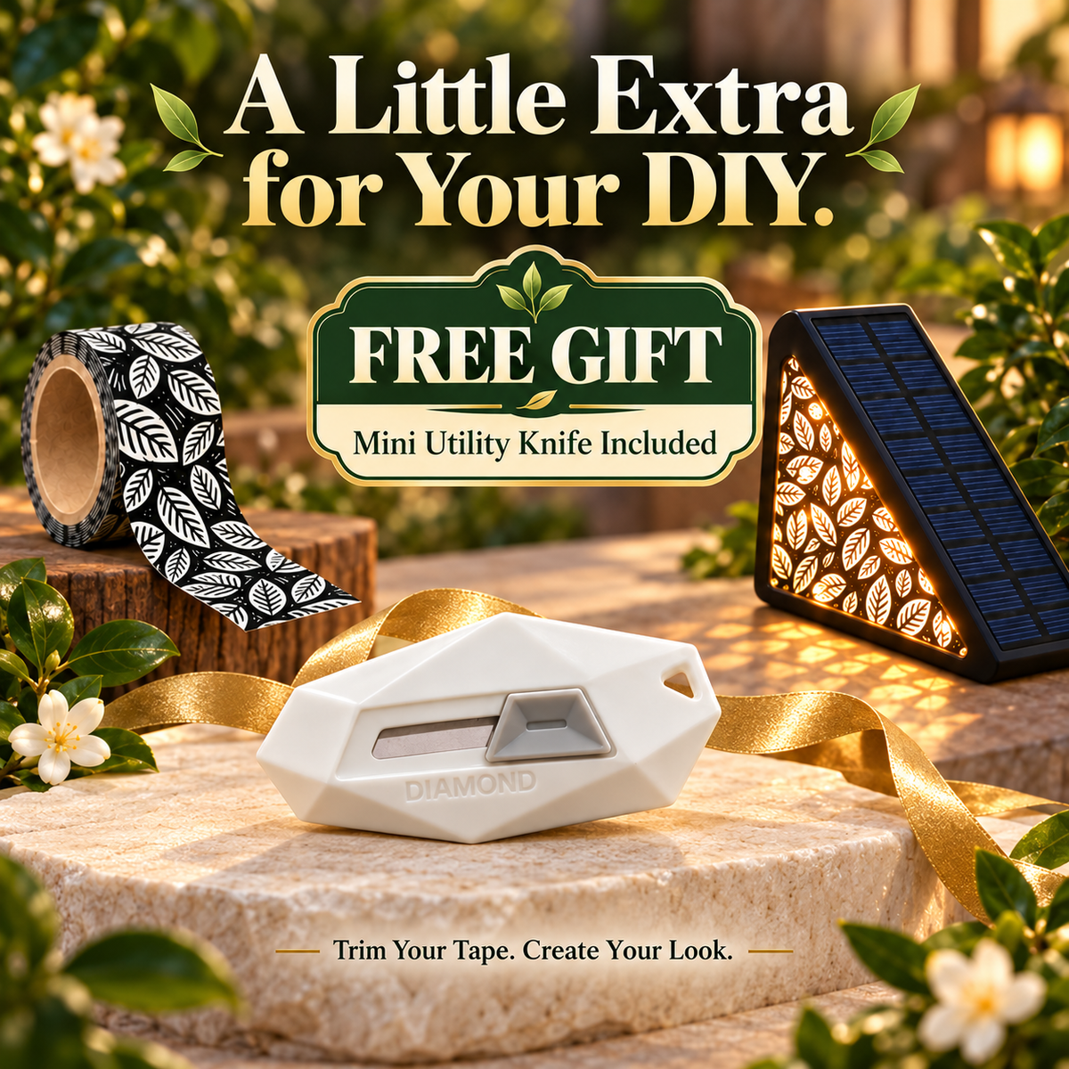 🌙 50% OFF! Solar Motion Sensor Step Lights – Long-Lasting Battery, IP65 Waterproof & DIY Custom Floral Glow. No Wiring for Gardens, Decks & Pathways.