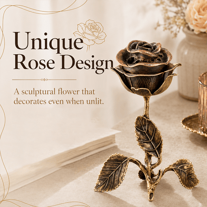 🌹💕 Vintage Rose Incense Burner – A Thoughtful Gift for Meditation & Relaxation Lovers ✨🕯️