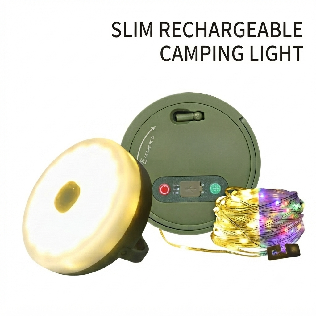 🔆 Solar String Lights 32.8ft – 5400mAh, Retractable & Waterproof for Camping & Emergencies