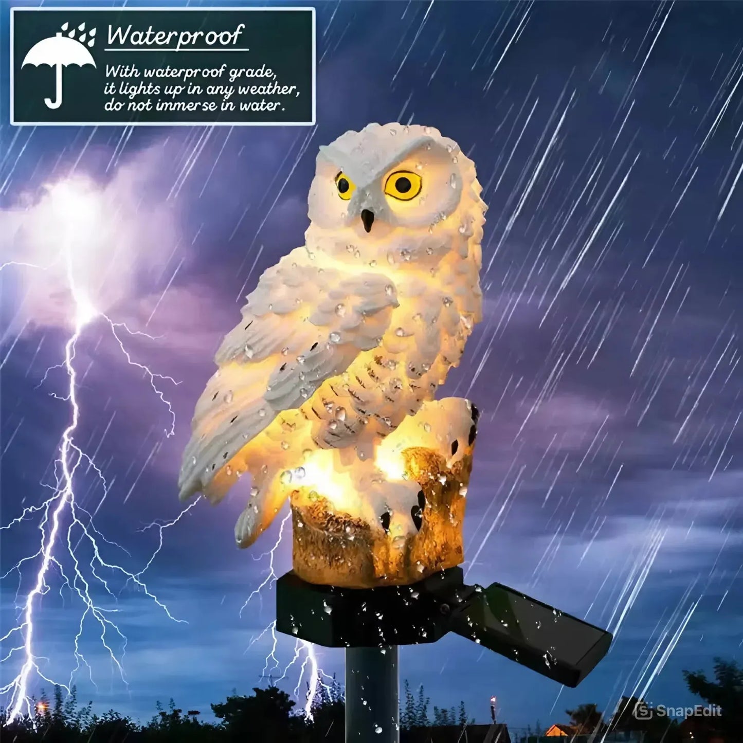 🦉 60% OFF Today – Solar Owl Garden Light | Auto On at Night & 100% Waterproof