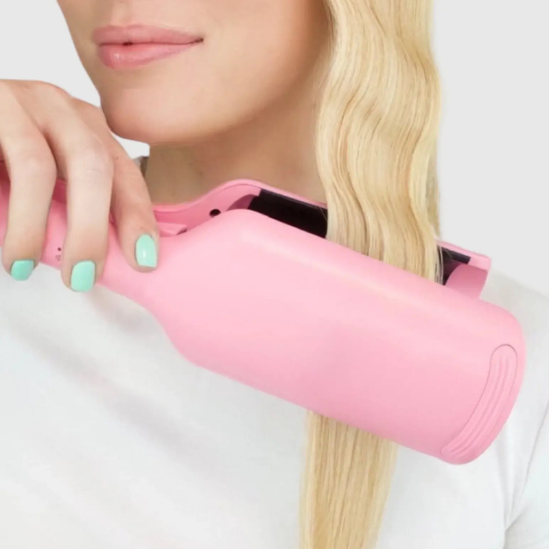 ✨32MM French Deep V Hair Waver | Ionic Egg Roll & Wool Curls Curling Iron for Home Salon Styling
