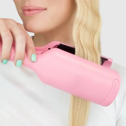 ✨32MM French Deep V Hair Waver | Ionic Egg Roll & Wool Curls Curling Iron for Home Salon Styling
