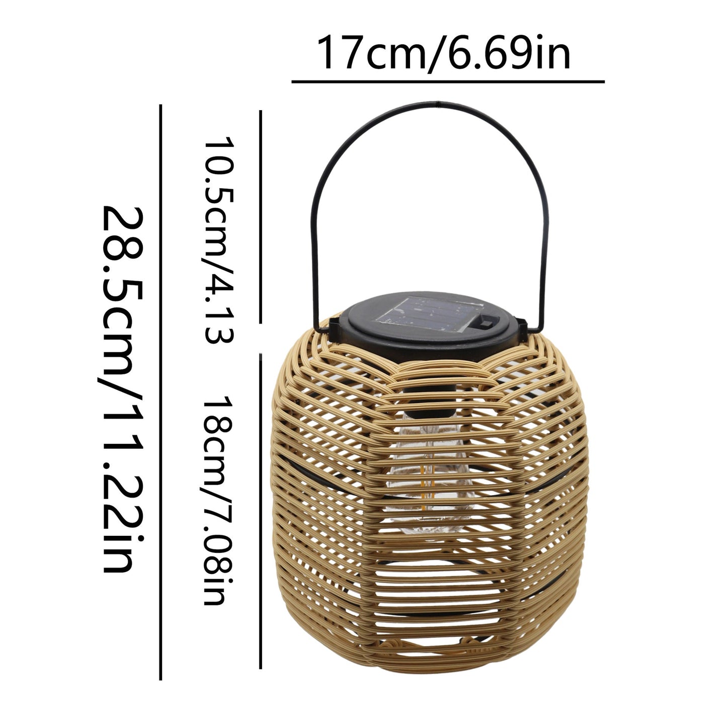 🌙 Rattan Solar Lantern 🔥