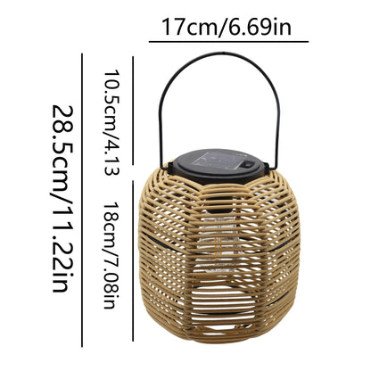 🌙 Rattan Solar Lantern 🔥