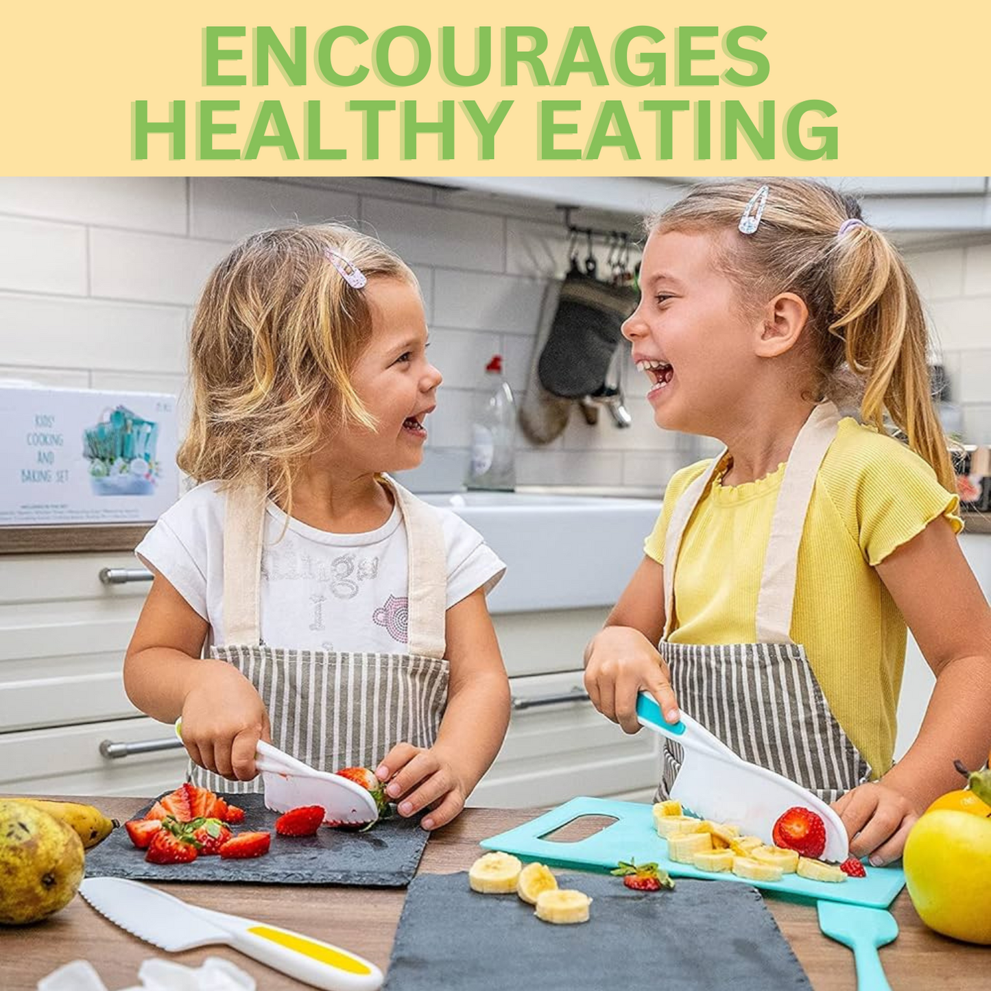 🔥Big Save 53% Off⏰🔥Kids Cooking Set - Safe Children's Cooking Tools Set, Mini Chef Set