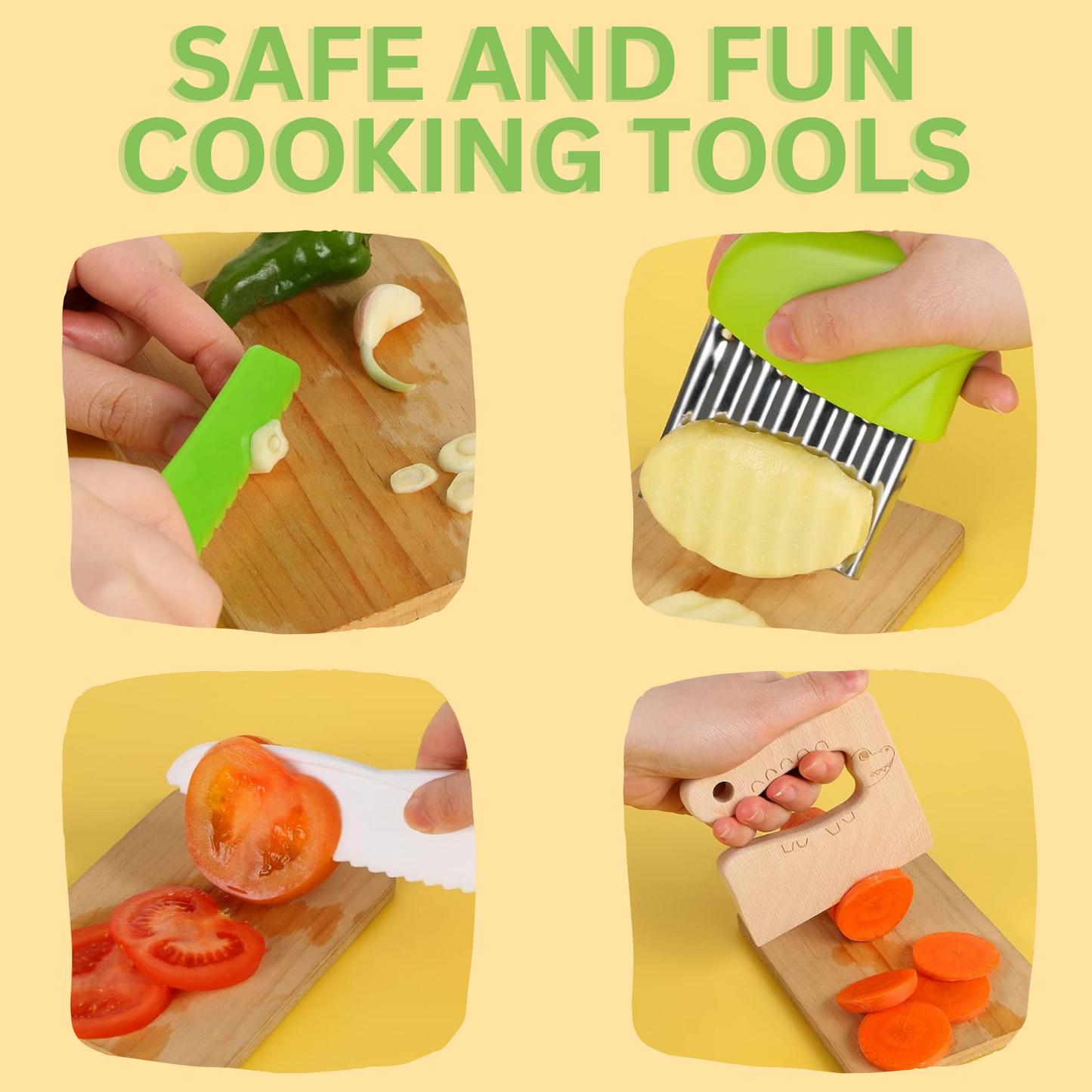 🔥Big Save 53% Off⏰🔥Kids Cooking Set - Safe Children's Cooking Tools Set, Mini Chef Set