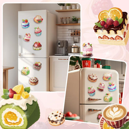 8PCS Magnetic Fridge Stickers DIY Diamond Painting Kit