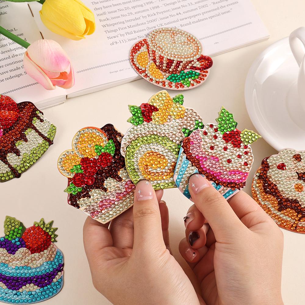8PCS Magnetic Fridge Stickers DIY Diamond Painting Kit