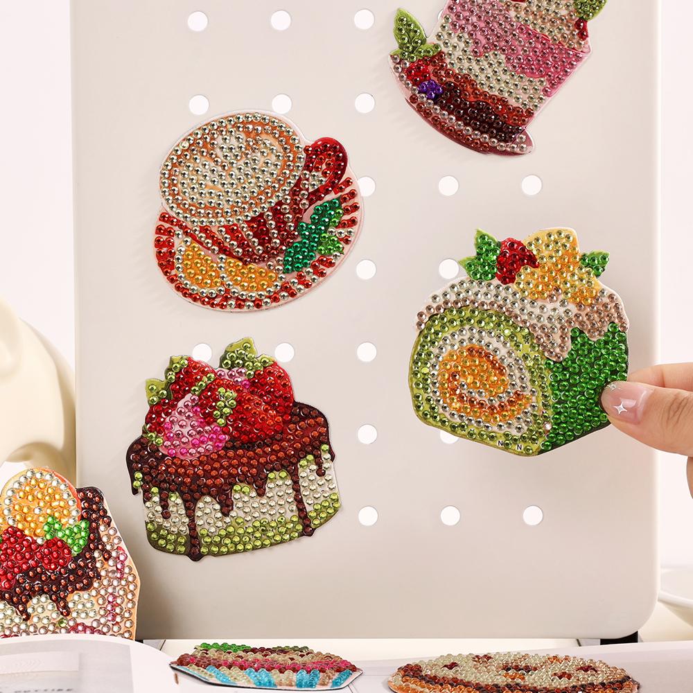 8PCS Magnetic Fridge Stickers DIY Diamond Painting Kit