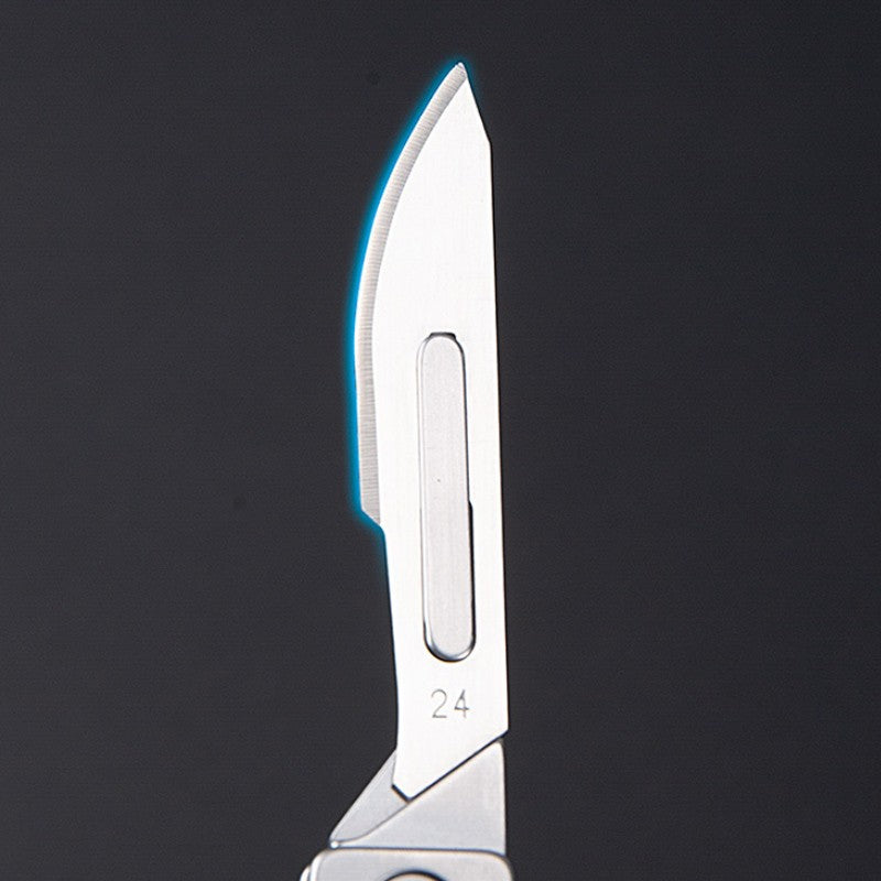 👉 🔪 Stainless Steel EDC Folding Knife + 10 Blades
