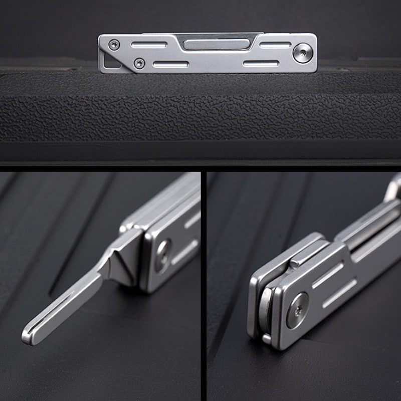 👉 🔪 Stainless Steel EDC Folding Knife + 10 Blades