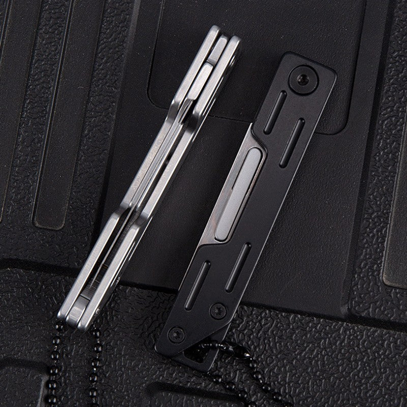 👉 🔪 Stainless Steel EDC Folding Knife + 10 Blades