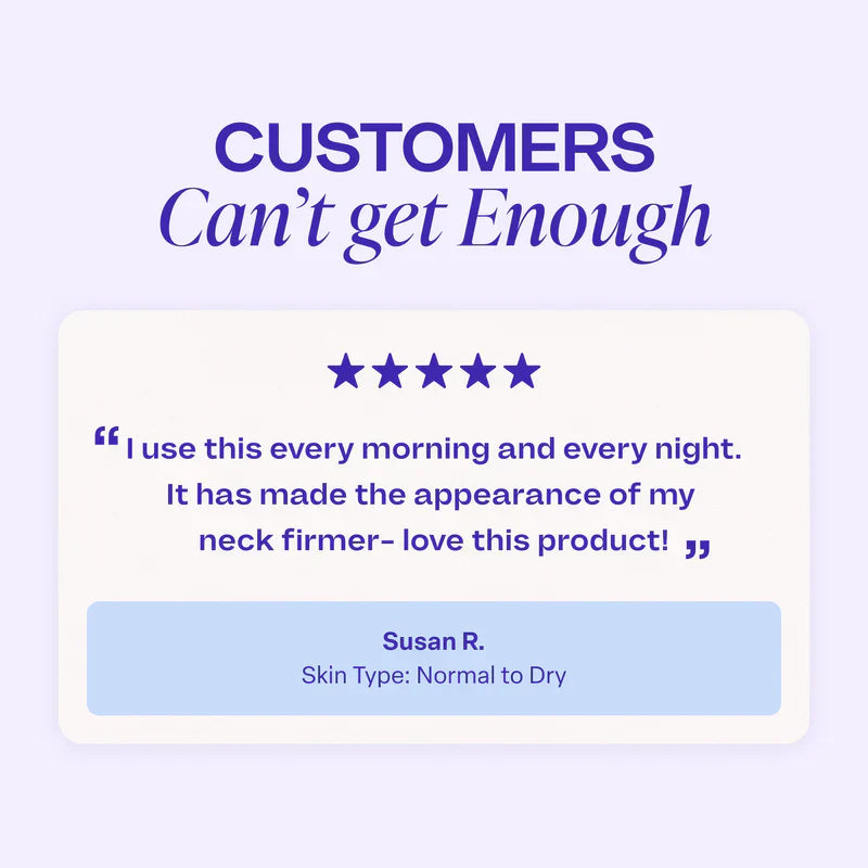 Miracle Neck Cream: Erase "Turkey Neck" & "Tech Neck" Lines Visible Lift & Smoothness in 4 Weeks