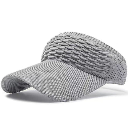 👒 Women's High Ponytail Sun Visor Hat – Breathable Open-Top UV Protection Cap for Running, Beach & Travel