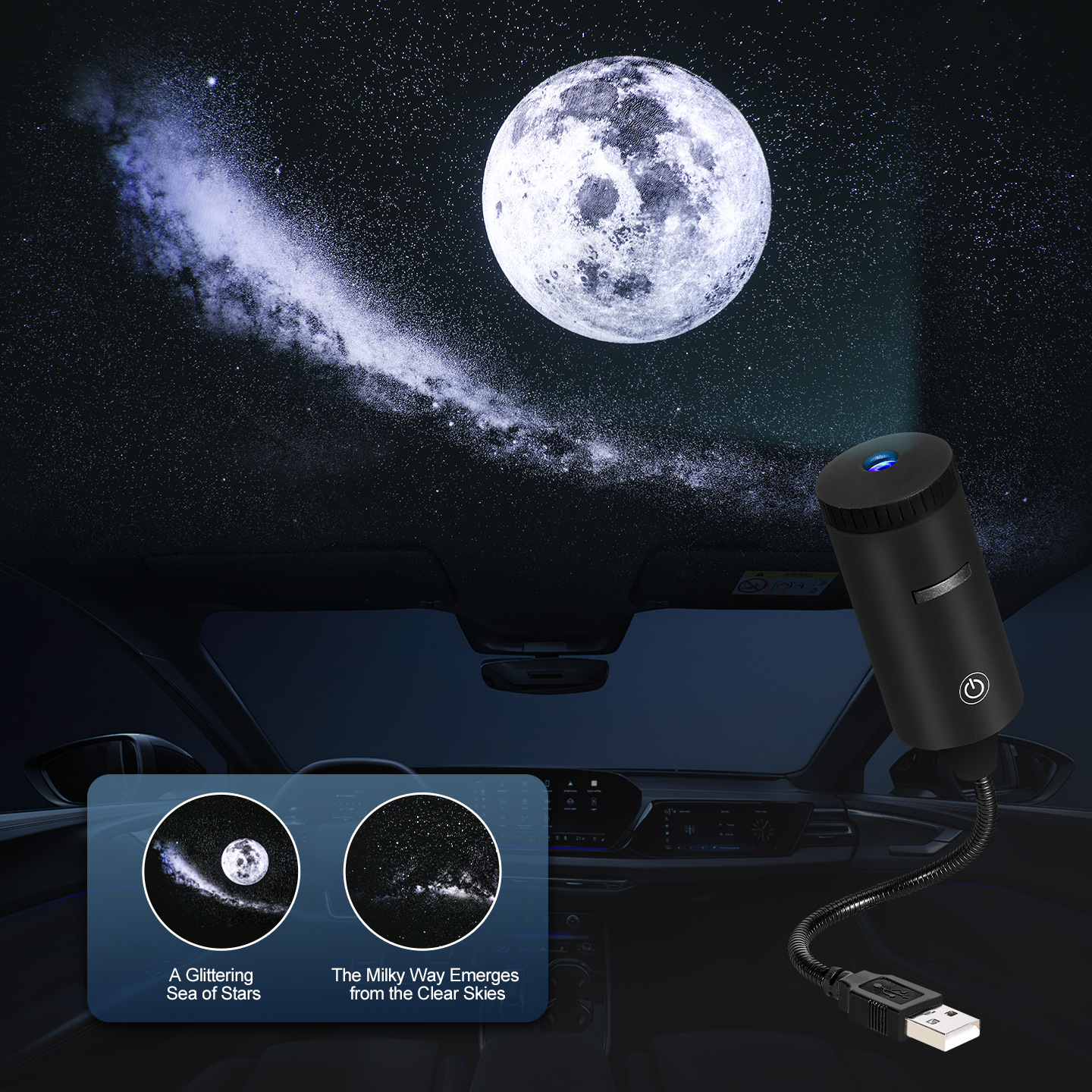 ✨ Plug-and-Play HD Star Projecto