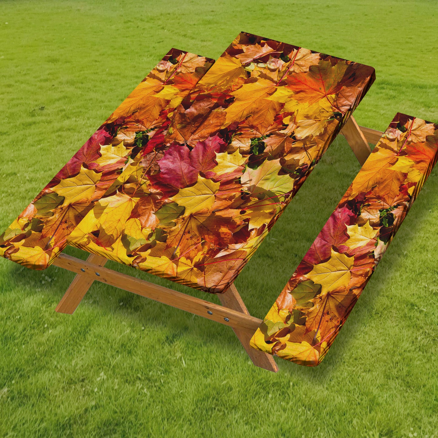 🧺 Stretch Picnic Tablecloth Set | Bench Covers + Carry Bag Included 👜