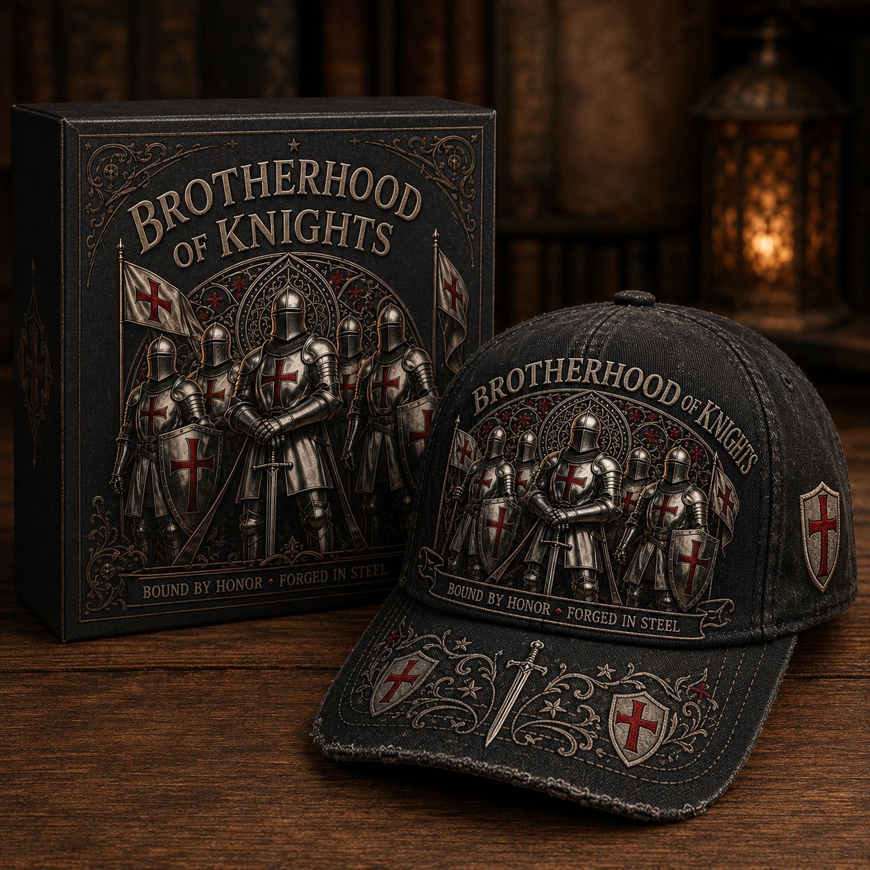 ⚔️ Bound By Honor Forged In Steel – Knights Templar Cap