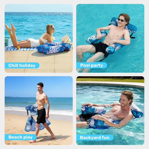 🌊 50% OFF Inflatable Pool Lounge Chair – FREE Air Pump Included