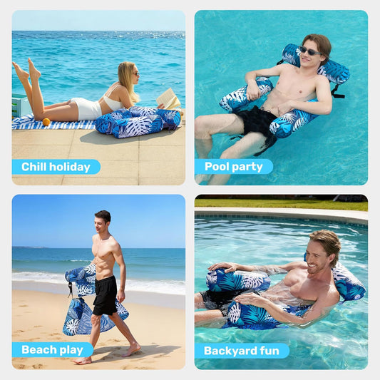 🌊 50% OFF Inflatable Pool Lounge Chair – FREE Air Pump Included