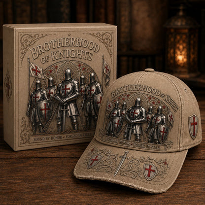 ⚔️ Bound By Honor Forged In Steel – Knights Templar Cap