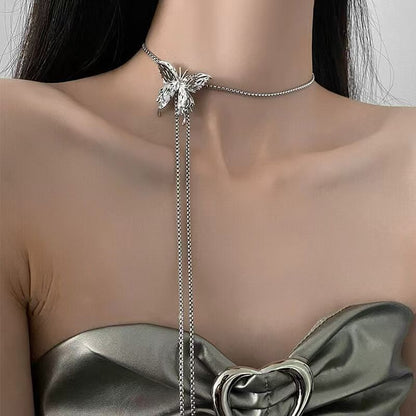 BUY 1 GET 1 FREE🦋Retractable Metal Liquid Butterfly Multifunctional Neck Chain💝