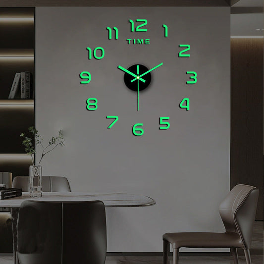Creative DIY 3D Acrylic Digital Wall Clock