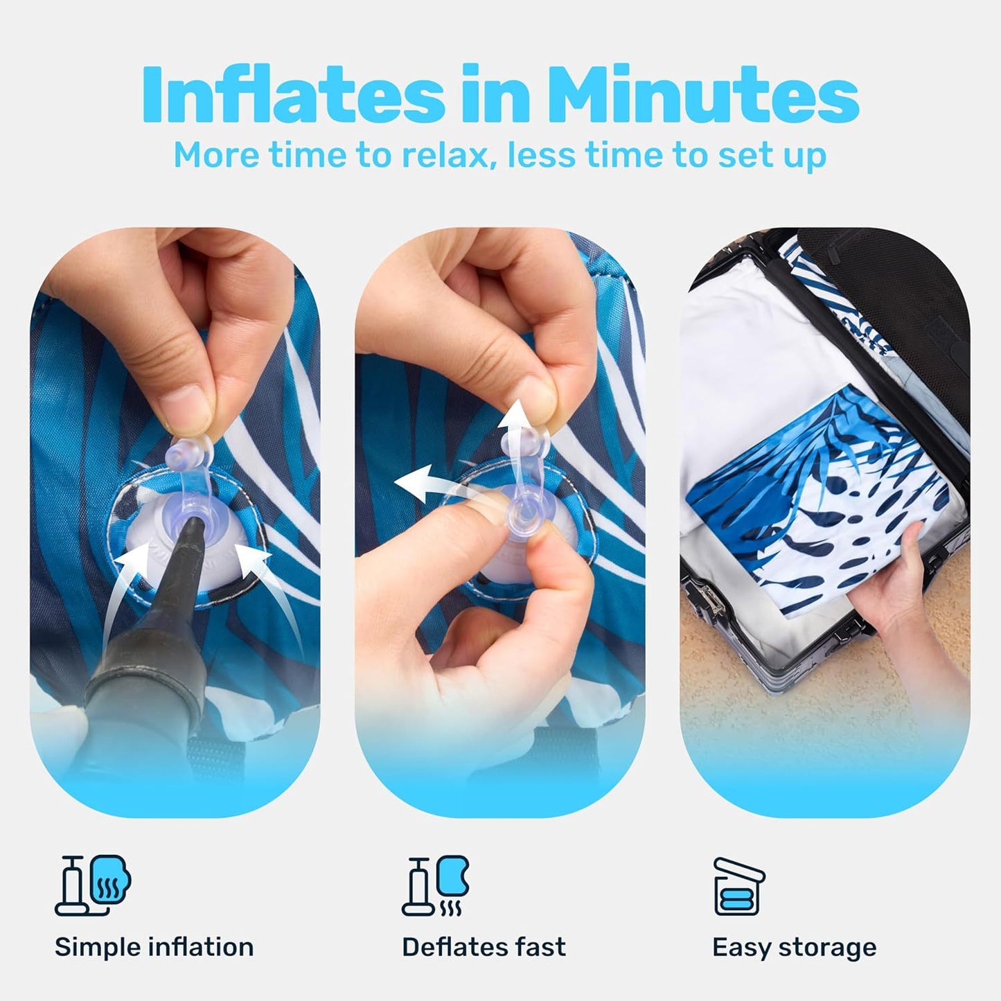 🌊 50% OFF Inflatable Pool Lounge Chair – FREE Air Pump Included
