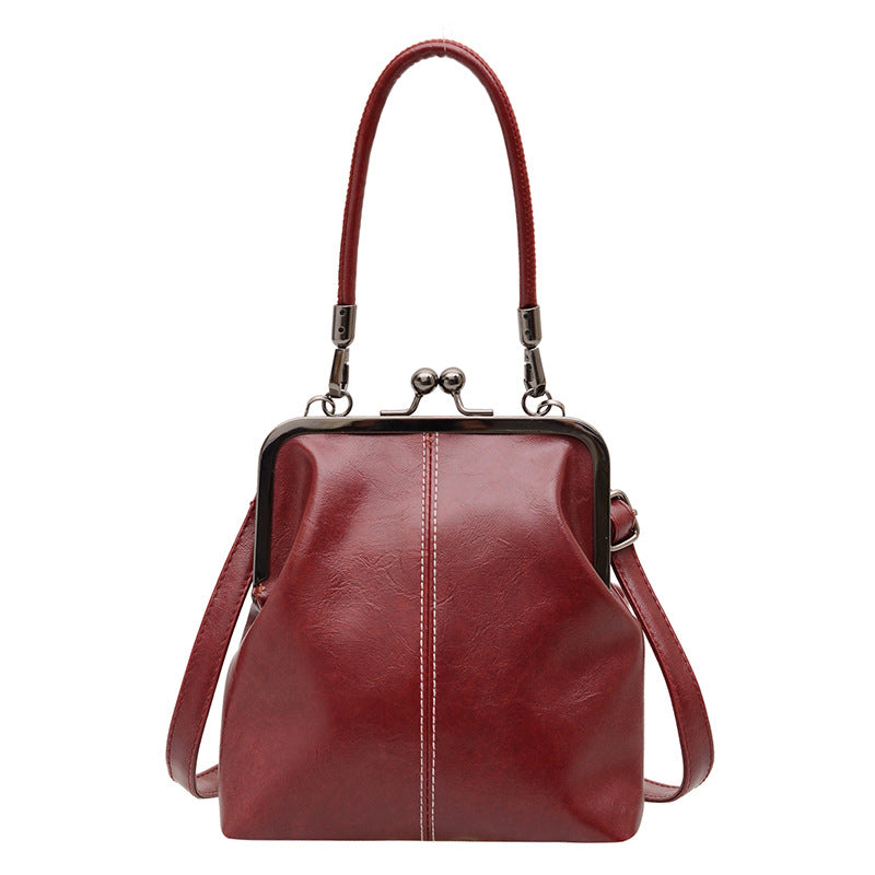📢📢50% OFF !! ⏰Women's Kiss Lock Crossbody Bag with Top Handle