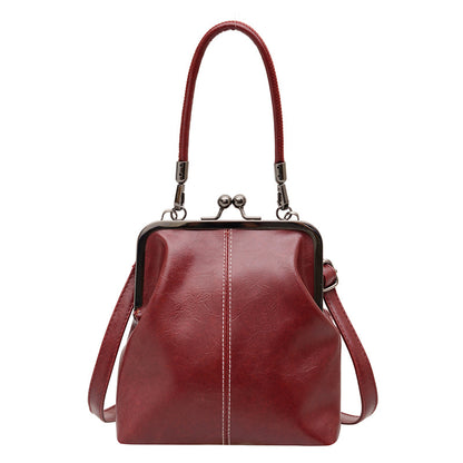 📢📢50% OFF !! ⏰Women's Kiss Lock Crossbody Bag with Top Handle