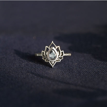 🔥BUY 1 GET 1 FREE🔥Vintage Moonstone Lotus Ring