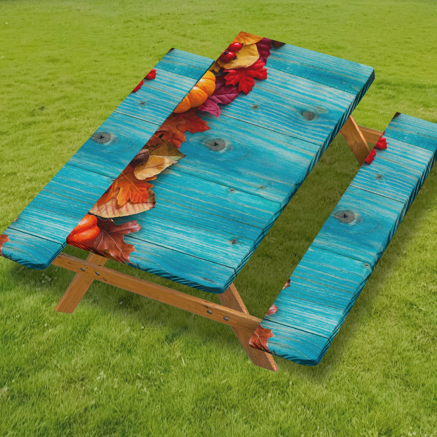 🧺 Stretch Picnic Tablecloth Set | Bench Covers + Carry Bag Included 👜