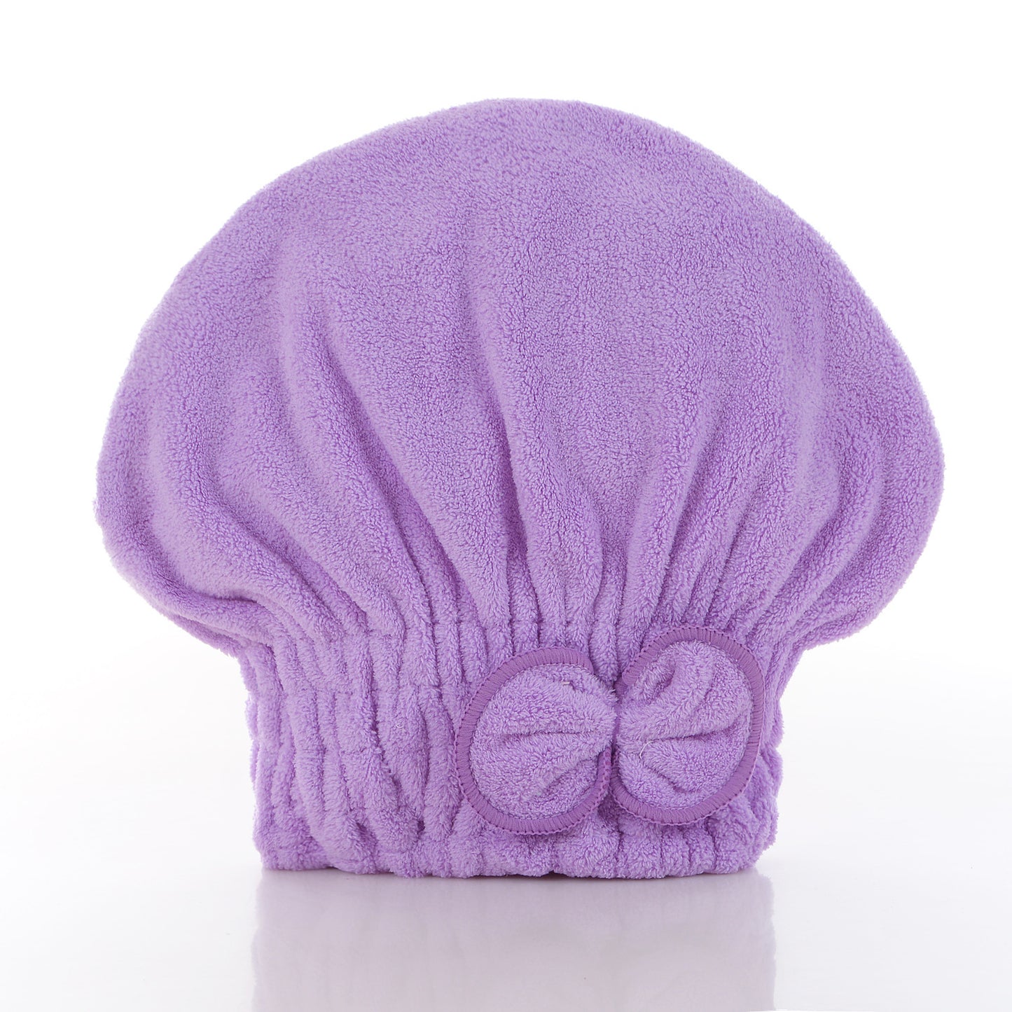 🎀 Coral Velvet Cute Bow Bath Cap – Buy 1 Get 1 FREE