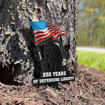 🔥Big Sale 🔥🪖250 Years of Defending Liberty Metal Garden Stake