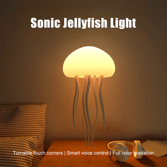 🌊 Floating Jellyfish Lamp – Colorful, Voice-Controlled, Rechargeable