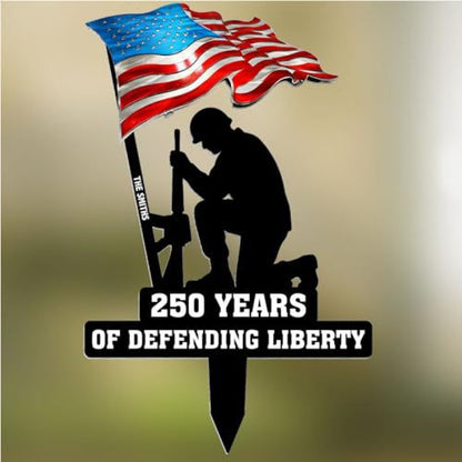 🔥Big Sale 🔥🪖250 Years of Defending Liberty Metal Garden Stake