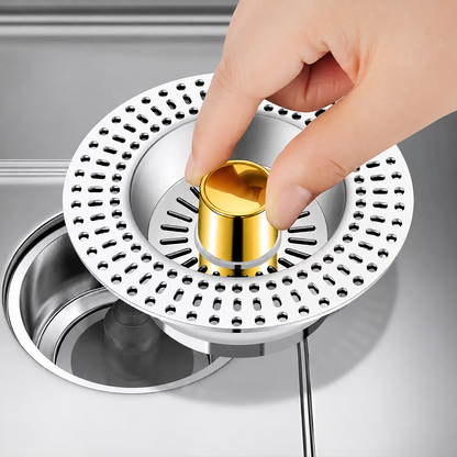 🔥New Upgraded Sink Bounce Core Drain Strainer