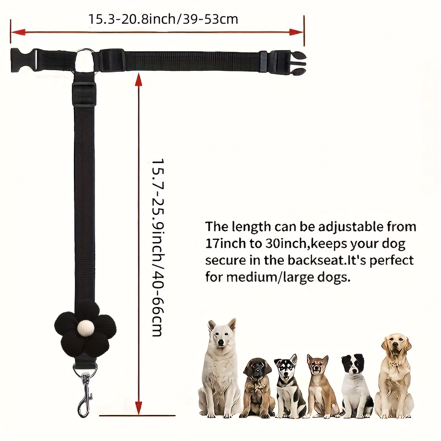 🔥BUY 1 GET 1 FREE 🔥2-Pack Dog Travel Safety Belts