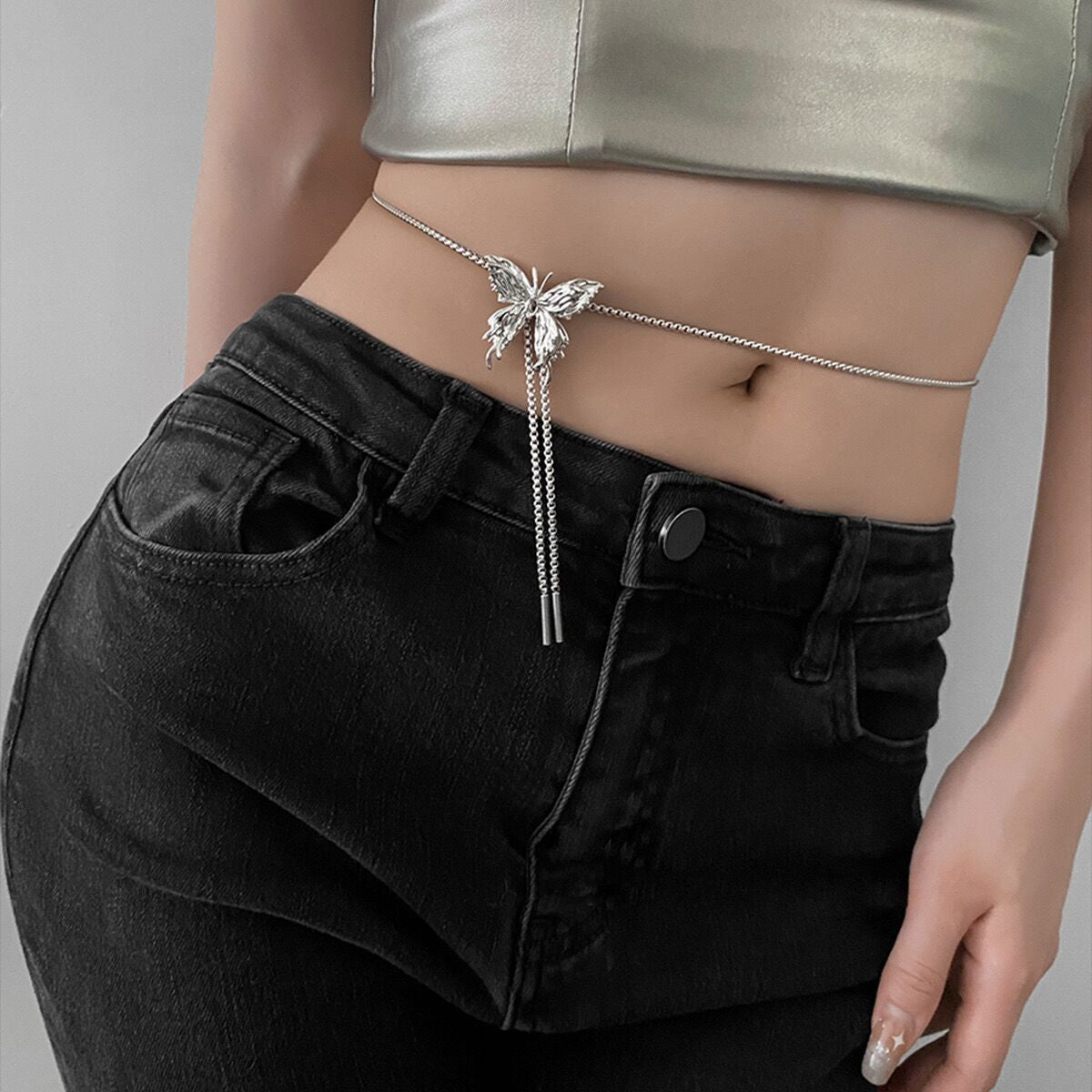 BUY 1 GET 1 FREE🦋Retractable Metal Liquid Butterfly Multifunctional Neck Chain💝