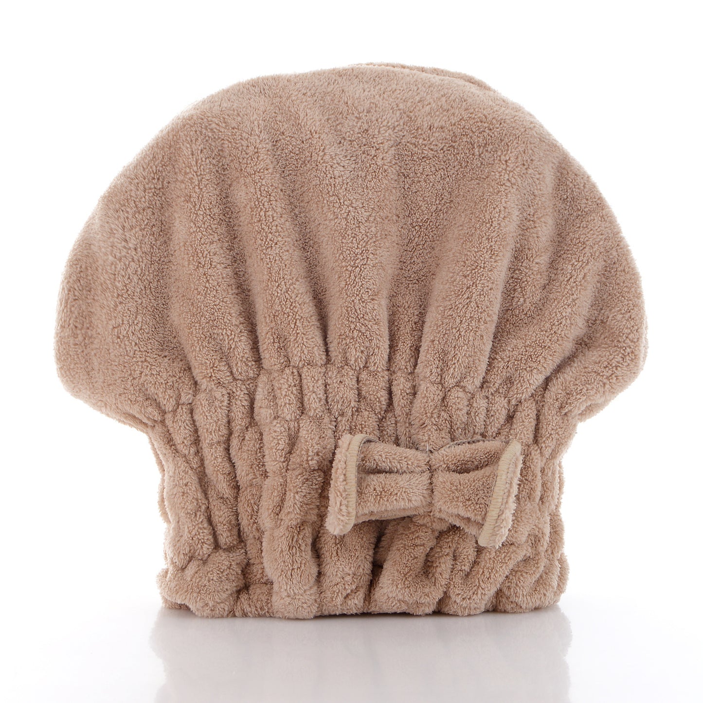 🎀 Coral Velvet Cute Bow Bath Cap – Buy 1 Get 1 FREE