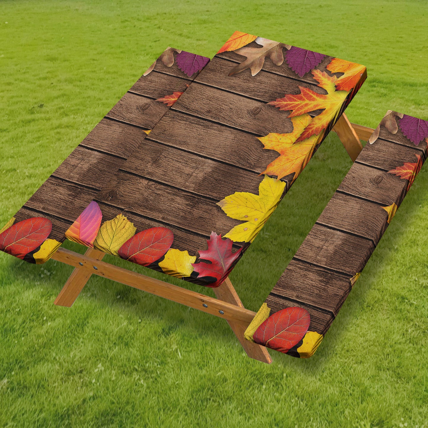 🧺 Stretch Picnic Tablecloth Set | Bench Covers + Carry Bag Included 👜