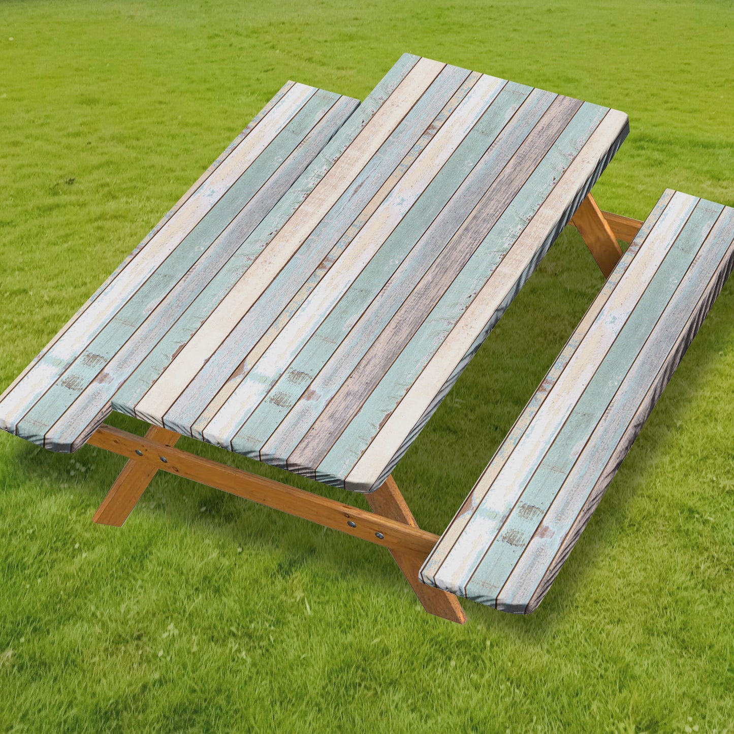 🧺 Stretch Picnic Tablecloth Set | Bench Covers + Carry Bag Included 👜