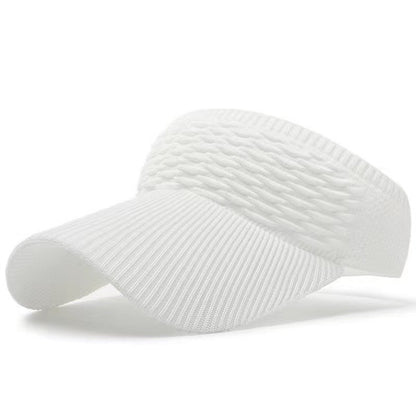 👒 Women's High Ponytail Sun Visor Hat – Breathable Open-Top UV Protection Cap for Running, Beach & Travel