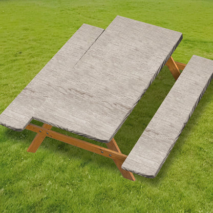 🧺 Stretch Picnic Tablecloth Set | Bench Covers + Carry Bag Included 👜