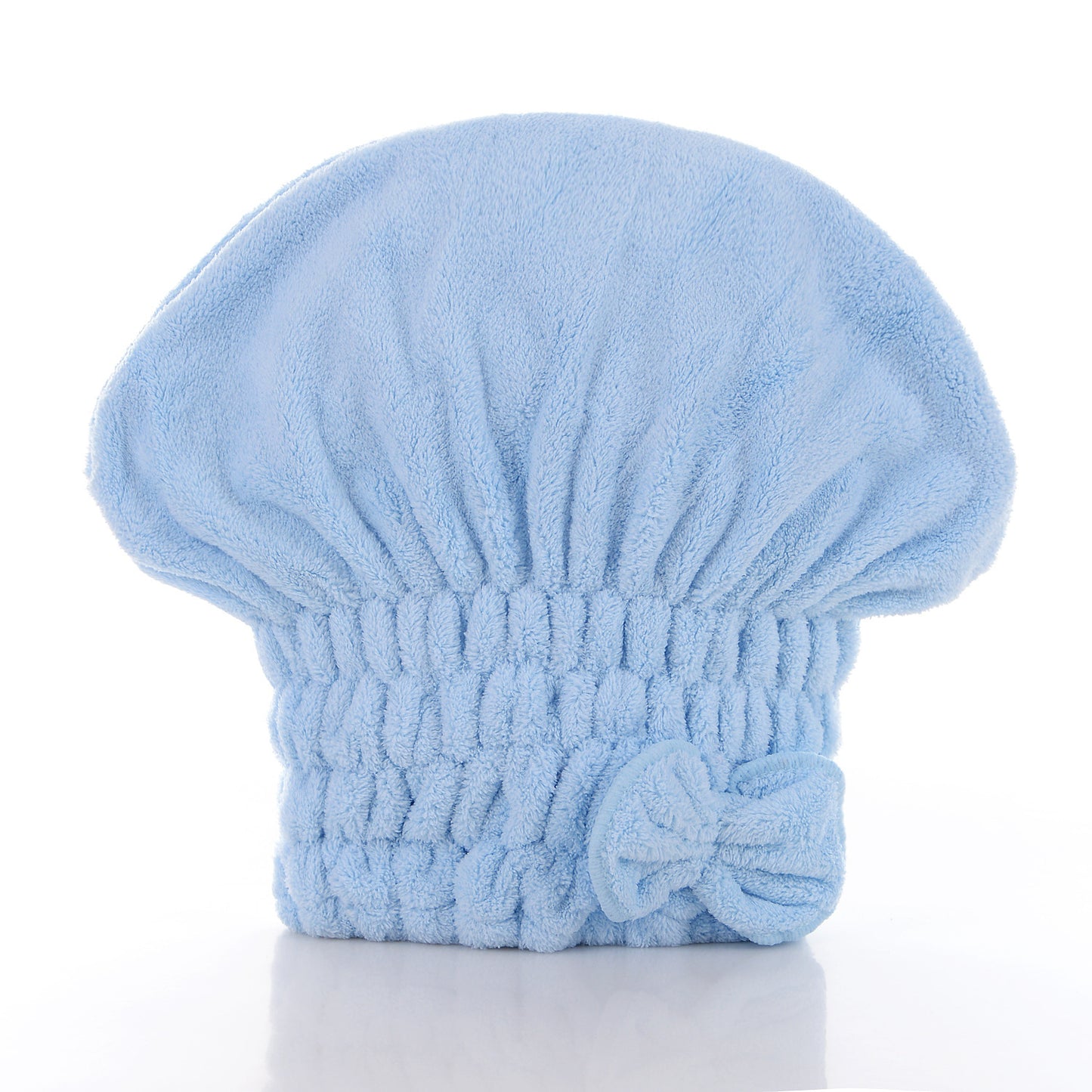 🎀 Coral Velvet Cute Bow Bath Cap – Buy 1 Get 1 FREE