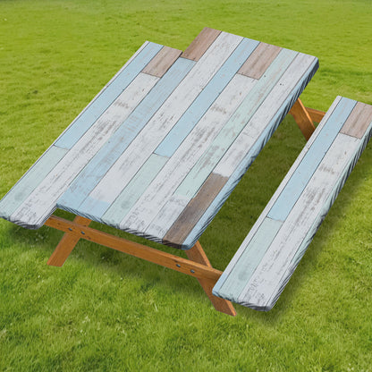 🧺 Stretch Picnic Tablecloth Set | Bench Covers + Carry Bag Included 👜
