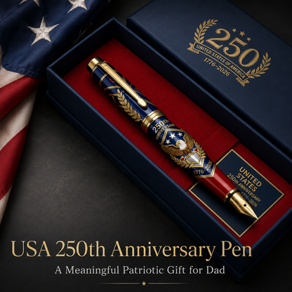 USA 250th Anniversary Notebook &amp; Pen Set A Meaningful Patriotic Gift🎁