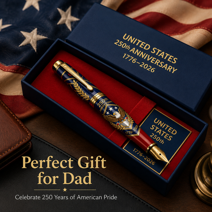 USA 250th Anniversary Notebook &amp; Pen Set A Meaningful Patriotic Gift🎁