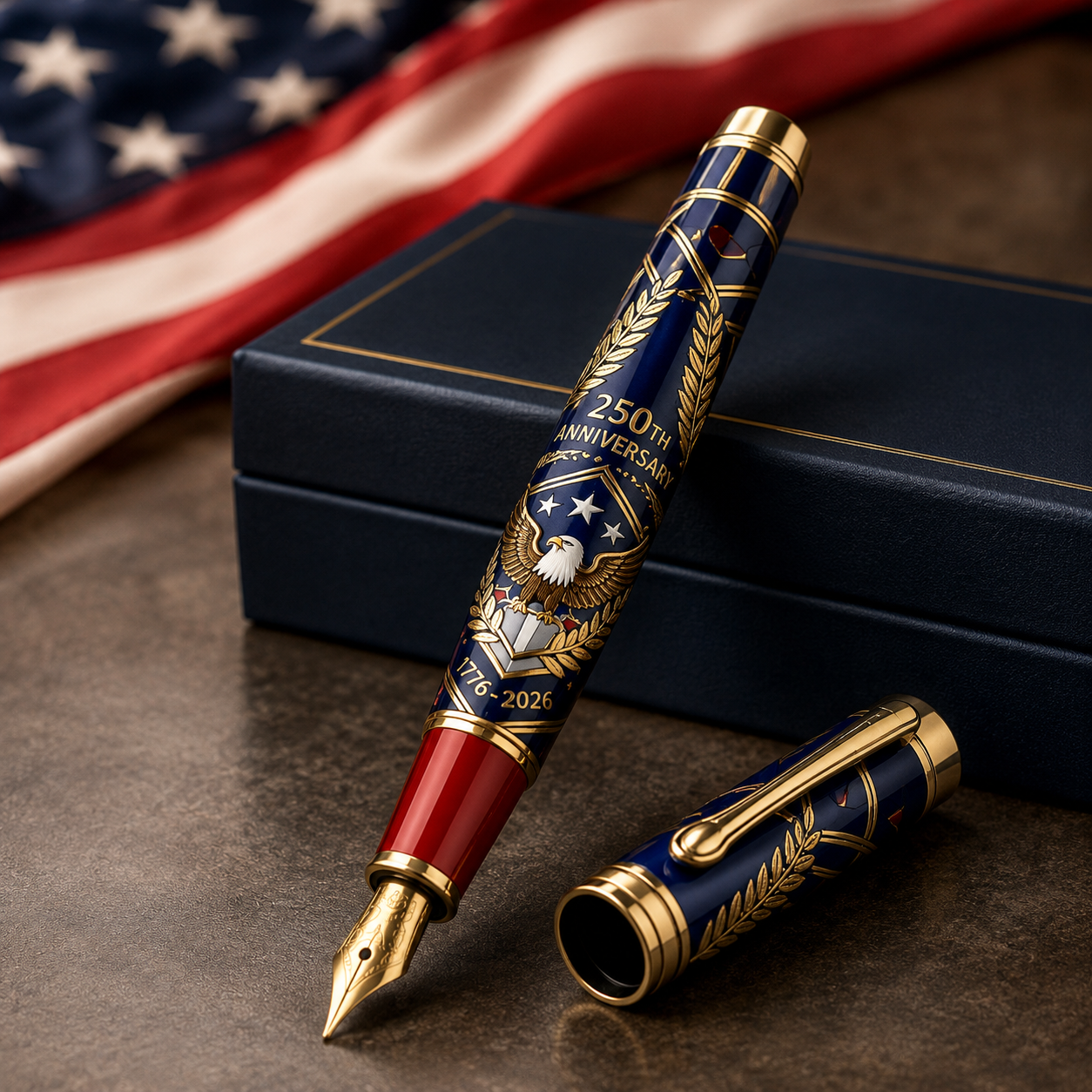 USA 250th Anniversary Notebook &amp; Pen Set A Meaningful Patriotic Gift🎁