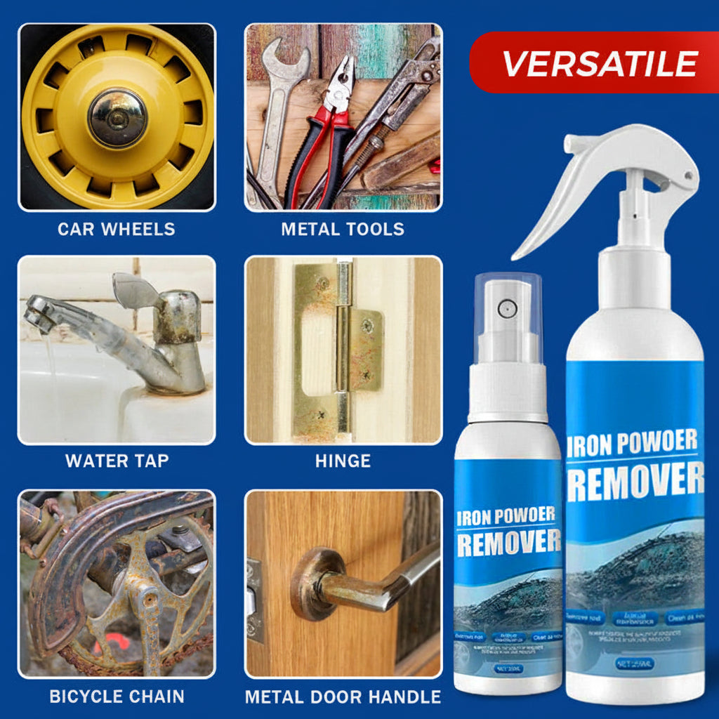 🔥 Multi‑Purpose Rust Remover Spray – Rust Gone, Metal Like New! 🛠️✨ Dissolves rust on contact – wheels, tools, chains, and more. 💪🚗