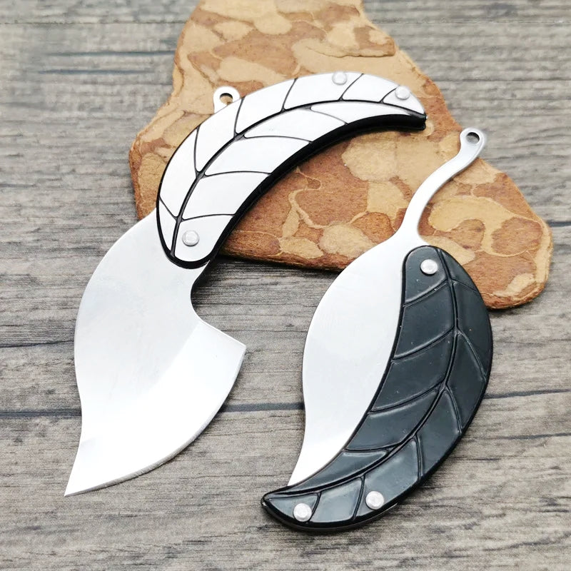 🔪🍃 Ultra-Compact Leaf Design Folding Pocket Knife